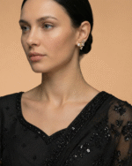 Pearl Whisper Butterfly Studs with elegant pearl butterfly design for women