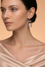 Elara Lumi Drop Earrings with elegant sparkling drop design for women