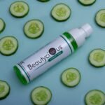 Cucumber facial toner for hydrating, refreshing, and soothing skin care.