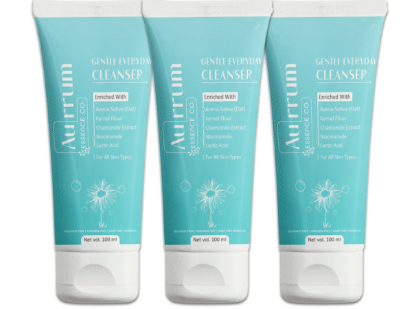 Aurrum Essence co | Deep cleanser facewash combo | Men & Women | Deep Cleansing, Cleansing, Dead Skin Removal | Niacinamide, Lactic acid, Chamomile extract, Kernel flour | (100+100+100 ml)