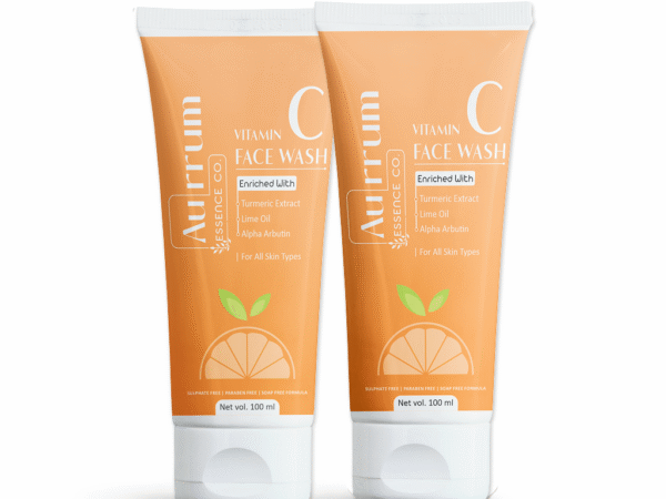 Aurrum Essence co | Skin brightening facewash combo | Radiance & Glow, Skin Brightening, Skin Smoothening | Alpha arbutin, Turmeric extract, Lime oil | Ayurvedic | (100+100 ml)