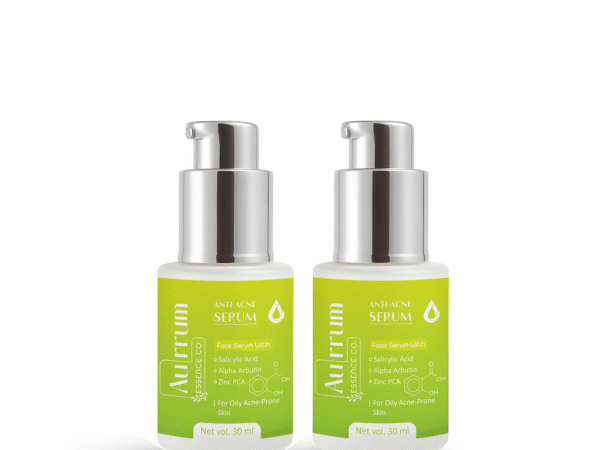 Aurrum Essence co | Acne control serum combo | Men & Women | Anti-Acne & Pimples | Ayurvedic | (30+30 ml)