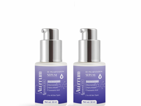 Aurrum Essence co | De-Pigmentation Serum COMBO | Marks & Spots Removal, Pigmentation Removal, Scar Removal, Anti-Ageing | Niacinamide, Alpha Arbutin, Tranexamic Acid |(30+30 ml)