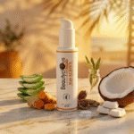SPF sunscreen cream for broad-spectrum UV protection and daily skin care.
