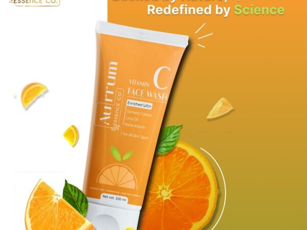 Vitamin C Facewash | Radiance & Glow | Tumeric Extracts, Vitamin C, Alpha Abrutin (100 ml)