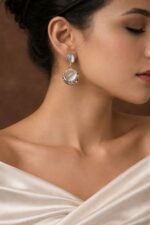 Crystal Drop Elegance Earrings with elegant sparkling crystal drop design for women