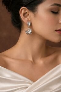 Crystal Drop Elegance Earrings with elegant sparkling crystal drop design for women