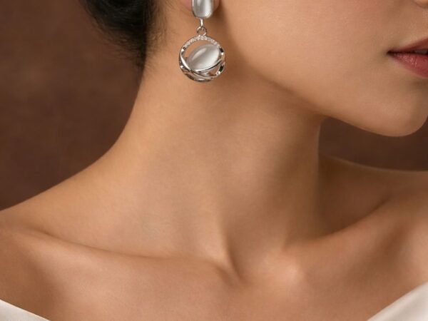 Crystal Drop Elegance Earrings with elegant sparkling crystal drop design for women