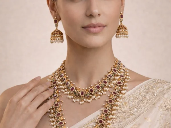 Riwaayat Ruby Pearl Bridal Haar | Aurevie luxe