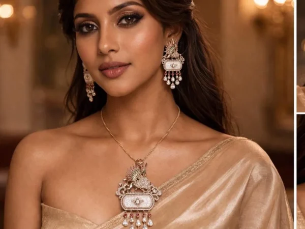 Lion Majesty Long pendant set | Aurevie luxe
