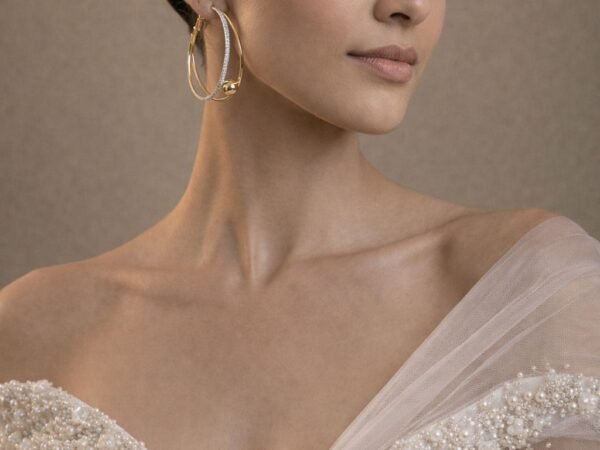 Zariya Classic Hoops in gold and silver finish with elegant lightweight hoop design for women