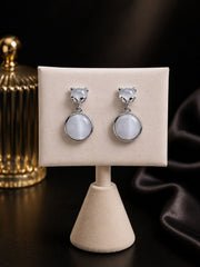Astra Crystal Drop Studs with elegant sparkling crystal drop design for women