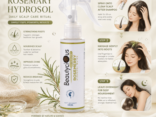 Rosemary Hair Mist Spray for Hair Growth, Shine & Frizz Control Styling