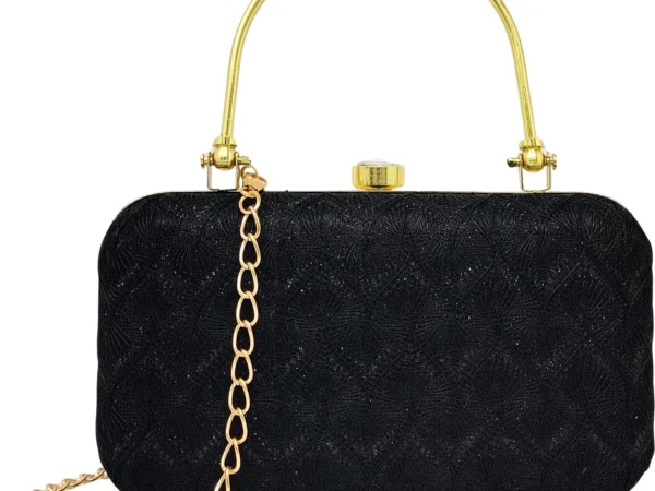 GENTREND Party Black Clutch Handbag | GENTREND