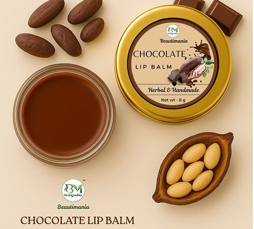Chocolate Lip Balm 8gm – Nourishing & Moisturizing Lip Care Balm | Bhudeva Organics