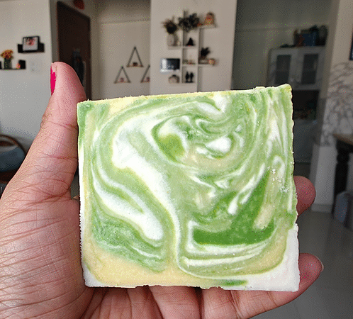 Neem Tulsi Aloe Vera Cold Process Soap 120gm – Handmade Herbal Bath Soap for Healthy Skin | Bhudeva Organics