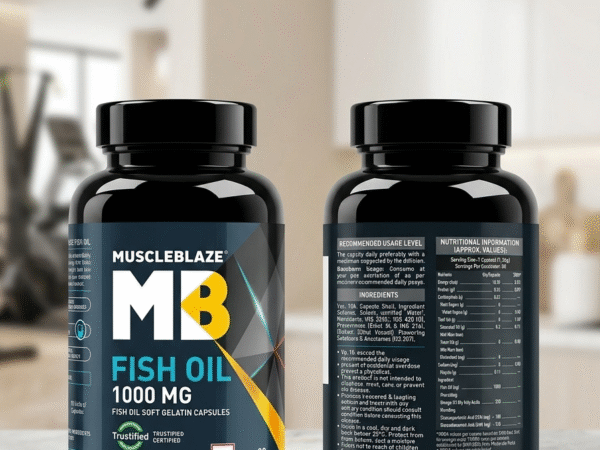 MuscleBlaze Fish Oil 1000mg – Premium Joint & Heart Health Support