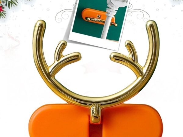 Premium Deer Self Adhesive Wall Hooks Pack of 3 PCS | Strong Waterproof Multipurpose Hooks for Bathroom, Kitchen & Home Decor