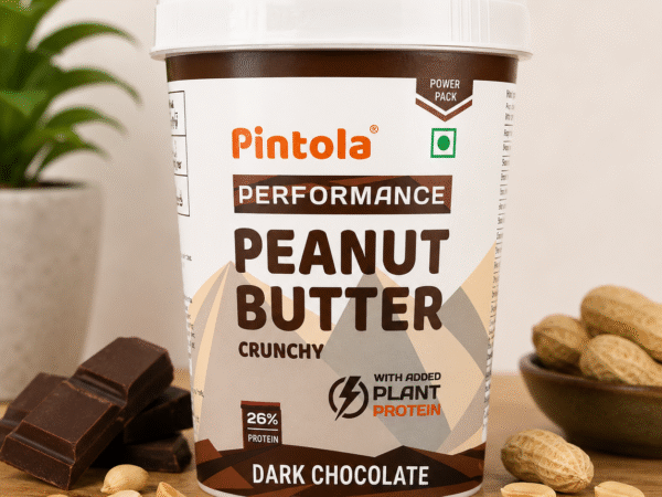 Pintola Performance Peanut Butter Crunchy Dark Chocolate 1kg | High Protein Spread | ONESTALL