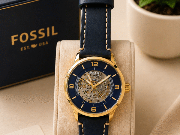 Fossil Men’s Mechanical Skeleton Watch – Elegance in Motion First copy