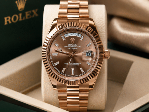 Luxury Day-Date Rose Gold Watch for Men | Premium Designer Style Analog Wrist Watch