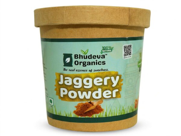 Natural Jaggery Powder – Pure Unrefined Gur Powder for Healthy Cooking by bhudevaorganics
