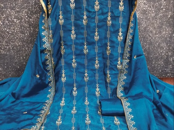 Blue Regal Heavy Work Salwar Suit For Women & Girl | Designer Ethnic Wear | BRAD LEEZO