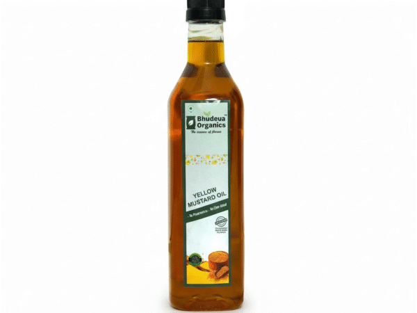 Pure Mustard Oil (Kachi Ghani) – Natural Cold Pressed Cooking Oil by bhudevaorganics