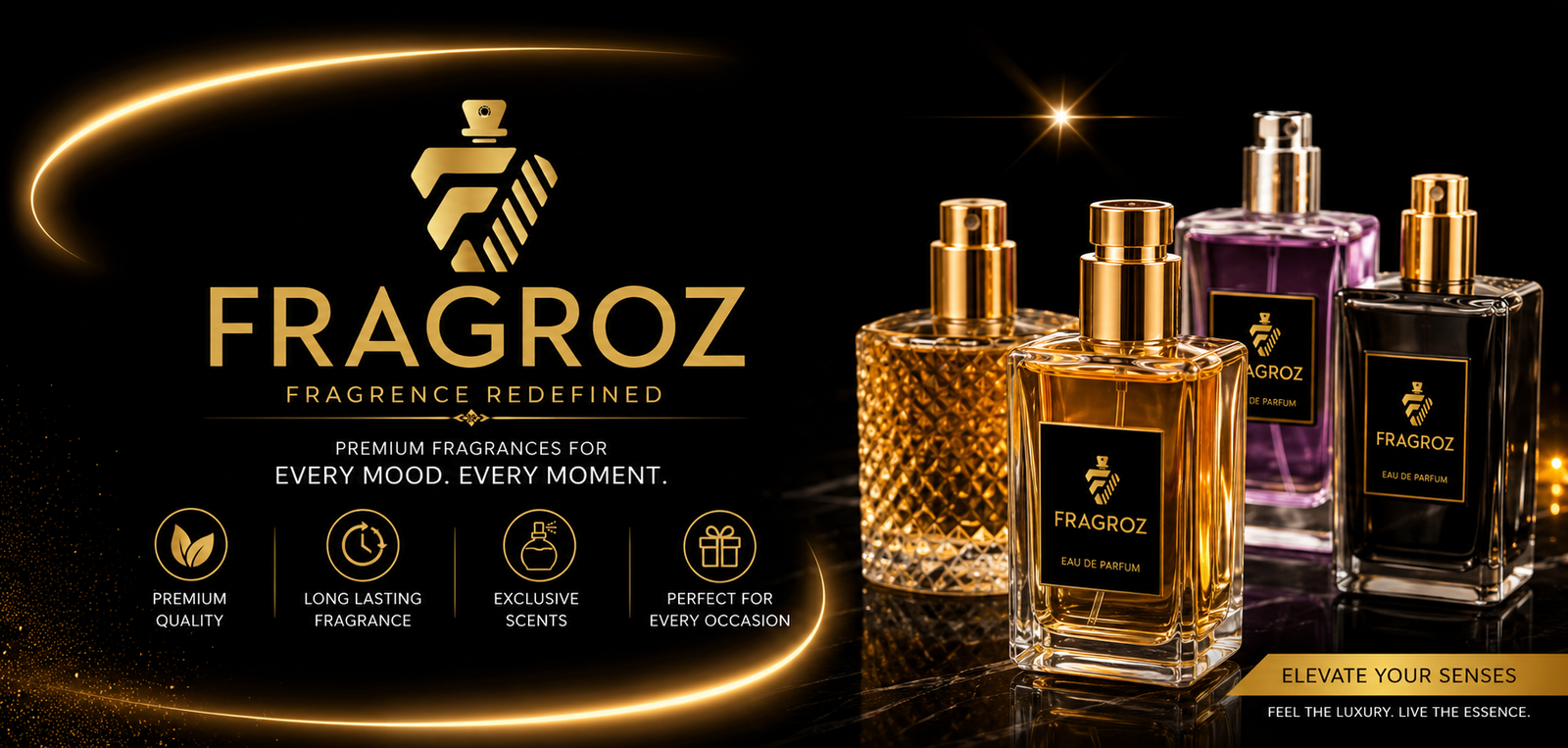 FRAGROZ Premium Luxury Perfume | Long Lasting Eau De Parfum for Men & Women | Fragrance Redefined