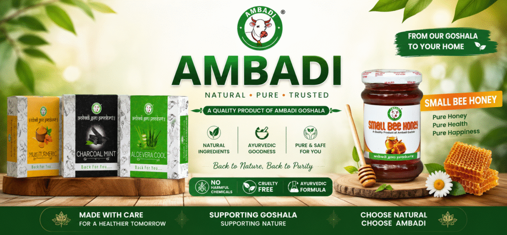 AMBADI Natural Ayurvedic Products | Herbal Soaps & Pure Small Bee Honey