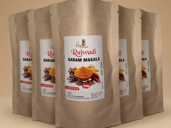 Rishi Food Products Rajwadi Garam Masala 100g – Rich Aroma & Authentic Indian Spice Mix