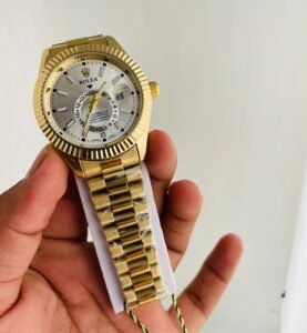 Rolex Sky Dweller Gold Watch Luxury Gold Analog Wrist Watch Reward Point Collection Available on Onestall.in
