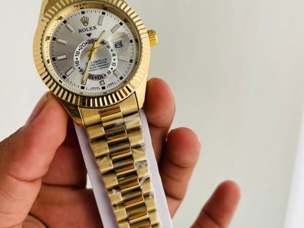 Rolex Sky Dweller Gold Watch Luxury Gold Analog Wrist Watch Reward Point Collection Available on Onestall.in