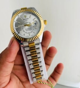 Rolex Sky Dweller White Dial Gold Watch Luxury Analog Men's Watch Reward Point Collection Available on Onestall.in