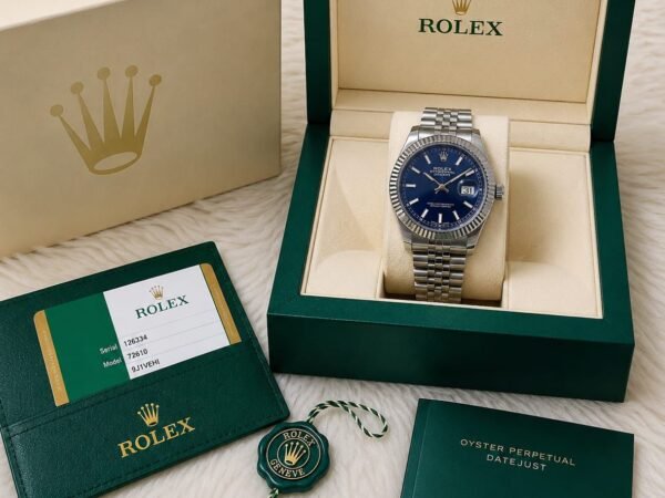 Rolex Watch Stainless Steel Luxury Jubilee Bracelet Blue Dial Silver 36mm | Reward Point