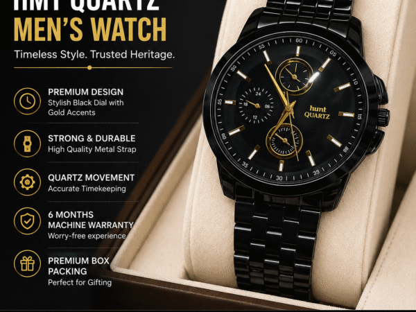HMT Quartz Men's Watch | Original Colour | Premium Analog Wrist Watch | 6 Months Warranty