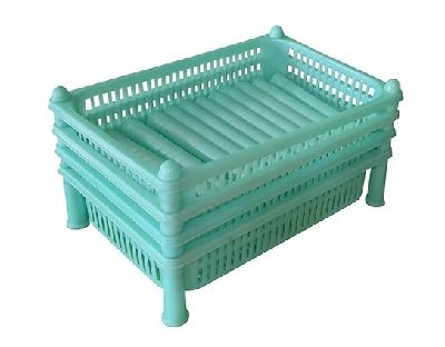 4 Layer Plastic Storage Rack for Kitchen Fruits Vegetables Grocery Storage Organizer Stand with Ventilated Baskets