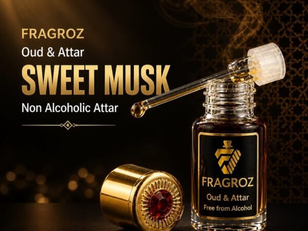 Sweet Musk Non Alcoholic Attar by Fragroz | Long Lasting Perfume Oil for Men & Women