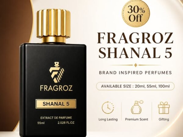FRAGROZ Shanal 5 Premium Long Lasting Eau De Parfum for Women Luxury Floral Perfume