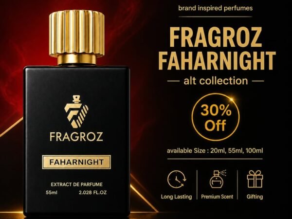 FRAGROZ Faharnight Perfume | Premium Long Lasting Eau De Parfum for Men