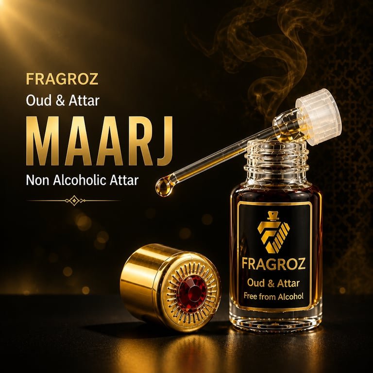 store_01KBRYQHYFRQRR0S19CR1YS4NE_assets_4e0c3a1f-25e8-4f9a-b446-4903530e81a7 (1) MAARJ Oud and Attar Premium Non Alcoholic Attar by FRAGROZ Long Lasting Perfume Oil for Men and Women Available on Onestall.in