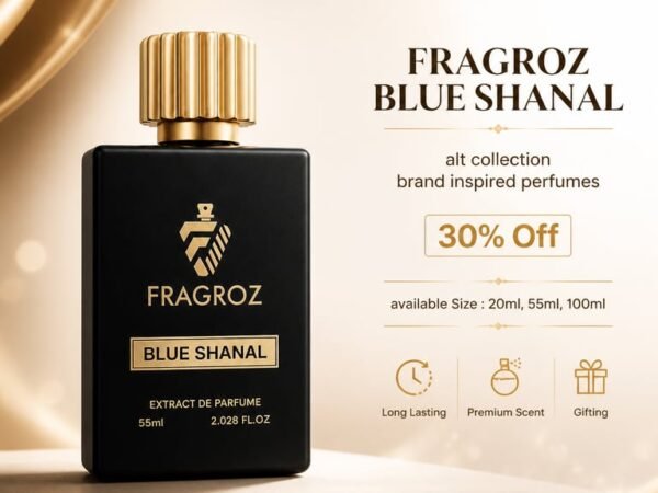 FRAGROZ Blue Shanal Perfume | Premium Long Lasting Eau De Parfum for Women