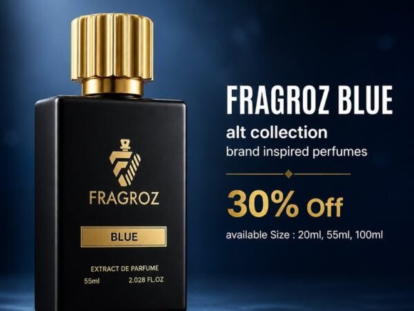 FRAGROZ BLUE Perfume | Premium Long Lasting Fresh Eau De Parfum for Men