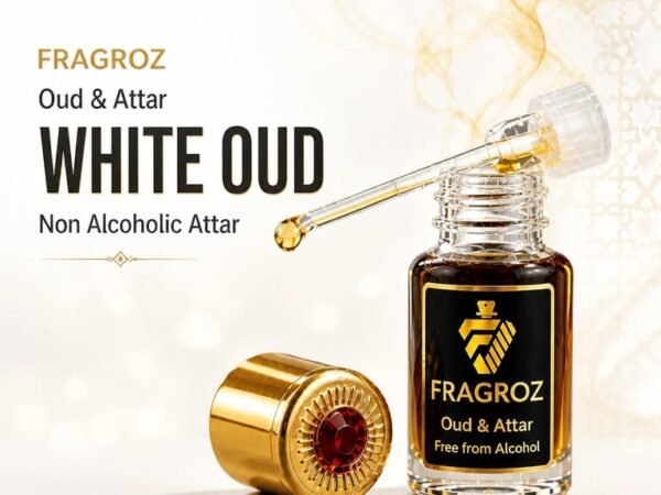 Fragraoz White Oud Non Alcoholic Attar | Long Lasting Perfume Oil for Men & Women