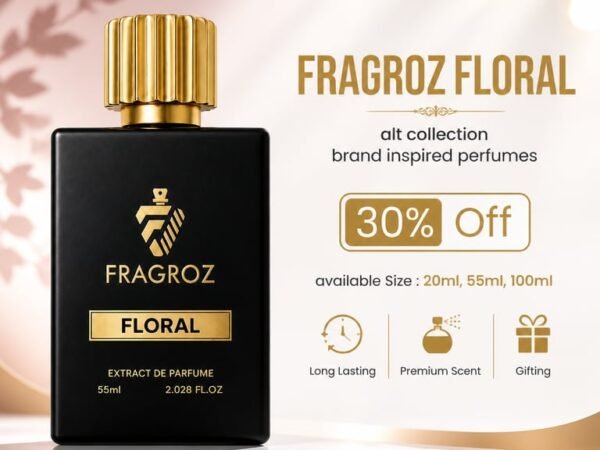 FRAGROZ Floral Perfume | Luxurious Floral Long Lasting Eau De Parfum for Women