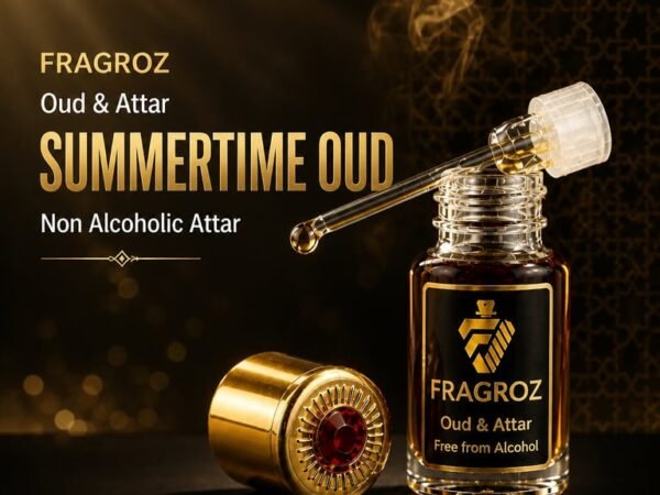 Summertime Oud Non Alcoholic Attar | Premium Long Lasting Arabic Perfume Oil | FRAGROZ