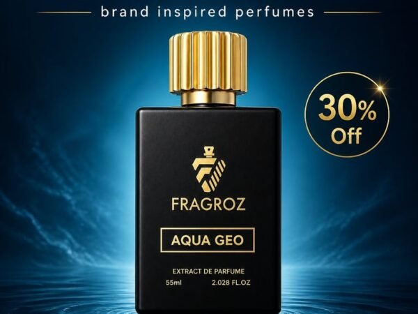 FRAGROZ Aqua Geo Perfume for Men | Premium Long Lasting Fresh Aquatic Eau De Parfum