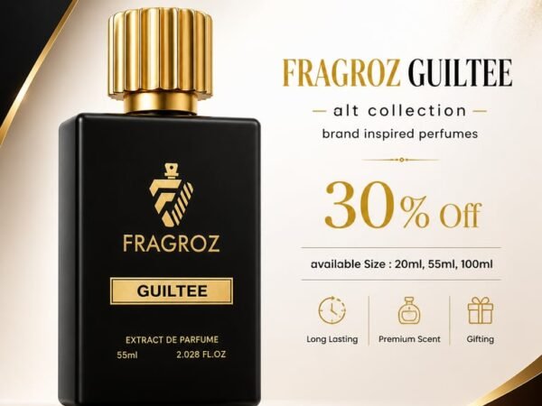FRAGROZ GUILTEE Extract De Parfum | Premium Long-Lasting Luxury Perfume for Women 55 ml