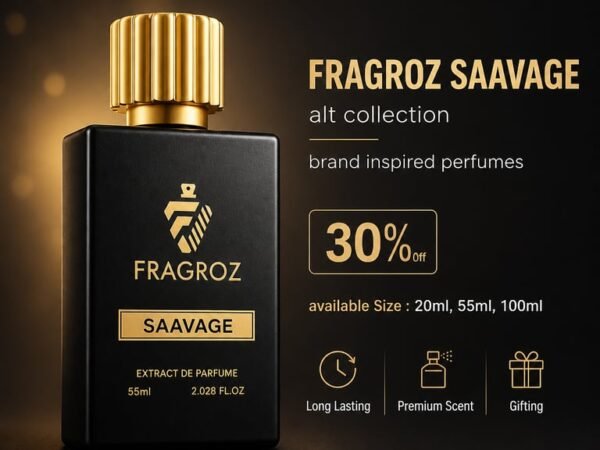 FRAGROZ SAAVAGE Perfume | Premium Brand-Inspired Long Lasting Eau De Parfum for Men