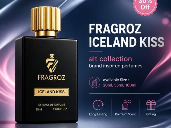 FRAGROZ Iceland Kiss Perfume | Premium Brand-Inspired Long Lasting Eau De Parfum for Men